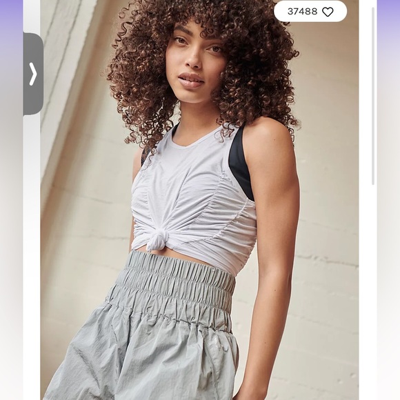 Free people movement On the way home silver shorts-size Medium - Picture 9 of 9
